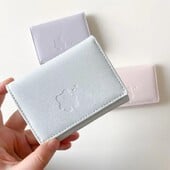 Portofele mici ursulețe scurte pentru femei Suport pentru carduri cu trei pliuri pentru elevi Geantă de identitate pentru fete Suport pentru carduri Poșete pentru monede Portofele pentru femei Geanta cu desene animate