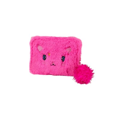 Crtani plišani vez, mačji novčanik, plišana lopta, patentni zatvarač, torbica za novčiće, veliki kapacitet, držač kartice za životinje