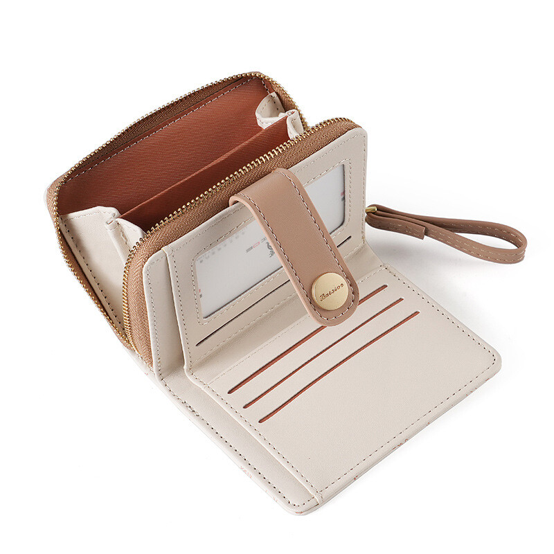 Portofel pentru fete de pisică cu identitate scurtă Suport card bancar Geantă de bani pentru student japonez Portofele cu fermoar Poșetă pentru depozitare chei Poșetă pentru monede pentru femei