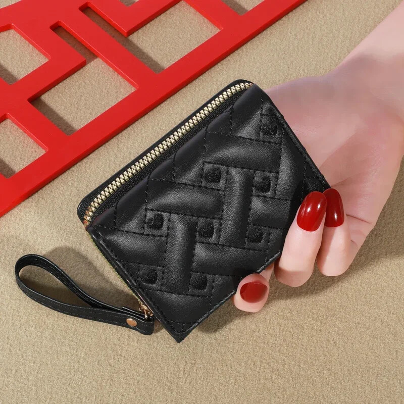 1 portmoneu pentru bărbați, brodat cu dragoste, suport pentru carduri, portofel cu mai multe sloturi pentru cărți