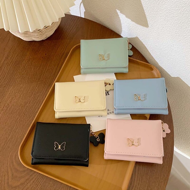 Pandantiv portabil Fluture Zero Portofel Impermeabil Stil coreean Geantă scurtă de bani Cusut Bomboane Mini Husă pentru monede Cumpărături