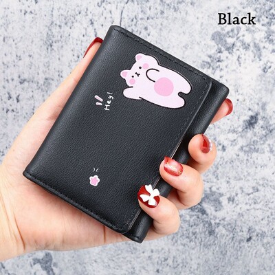Žene Kawaii Životinje Kratki novčanik Torbice za novac Torbica Ženske male držače osobnih iskaznica Djevojke Ženske torbice za novčiće