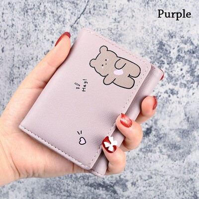Žene Kawaii Životinje Kratki novčanik Torbice za novac Torbica Ženske male držače osobnih iskaznica Djevojke Ženske torbice za novčiće