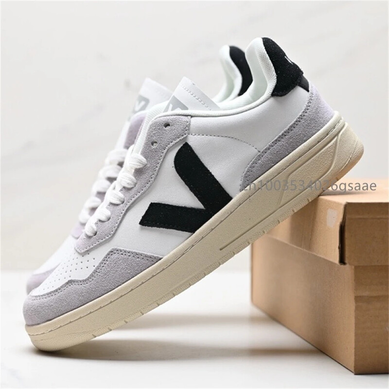 Seria VJ, epocă, în formă de V, bărbați, femei, pantofi de skateboarding, unisex, litere, franceză, piele de căprioară, cu platformă, pantofi sport V10