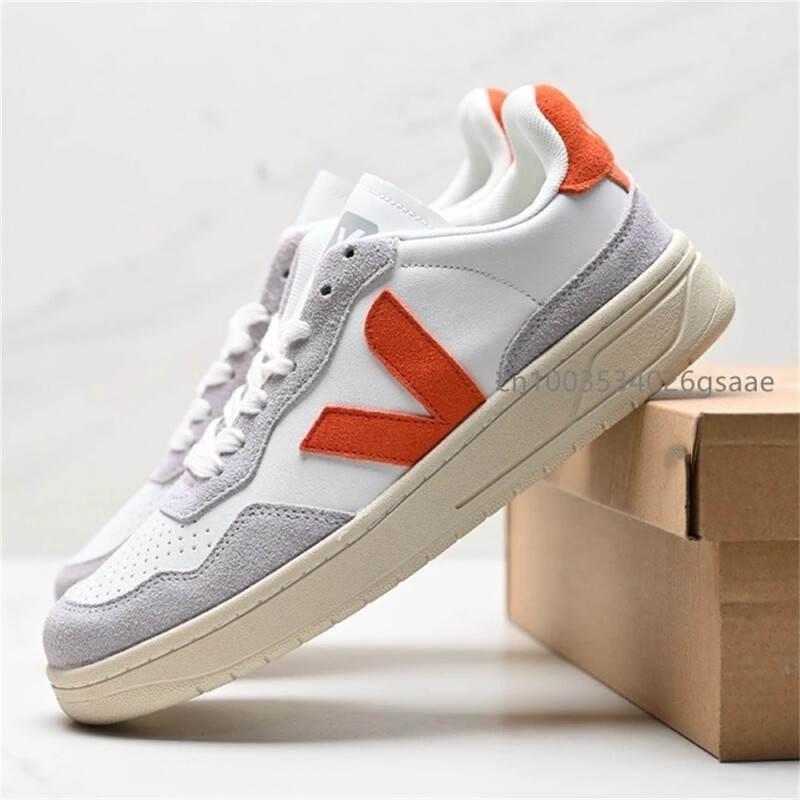 Seria VJ, epocă, în formă de V, bărbați, femei, pantofi de skateboarding, unisex, litere, franceză, piele de căprioară, cu platformă, pantofi sport V10