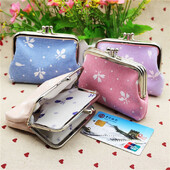 Poșete cu monede din pânză cu model de flori femei cadou cu fermoar portofele mici copii băieți drăguț mini posetă doamnă copii husă pentru copii