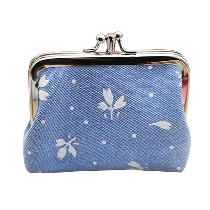 Poșete cu monede din pânză cu model de flori femei cadou cu fermoar portofele mici copii băieți drăguț mini posetă doamnă copii husă pentru copii