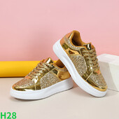 Debeli potplati sa šljokicama, trendi, moderne cipele za dasku, povišene ležerne sportske cipele, prozračne, lagane cipele za par