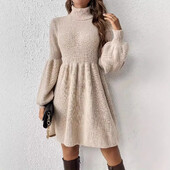 2024 New Fashion Casual Polo/Rochie pulover cu gât țestoasă, ușor de purtat, stil vestă fără mâneci, îmbrăcăminte pentru femei