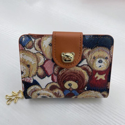 Modni slatki ženski novčanici u obliku malog medvjeda Trend Zero novčanik s patentnim zatvaračem Torbica s više kartica