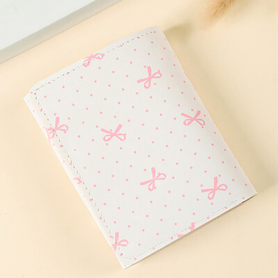 Fundă, culoare roz dulce, portofele pliabile florale, pungă pentru femei, suport de card pentru fete, portabil de călătorie, bani gheață, geantă foto pentru carduri