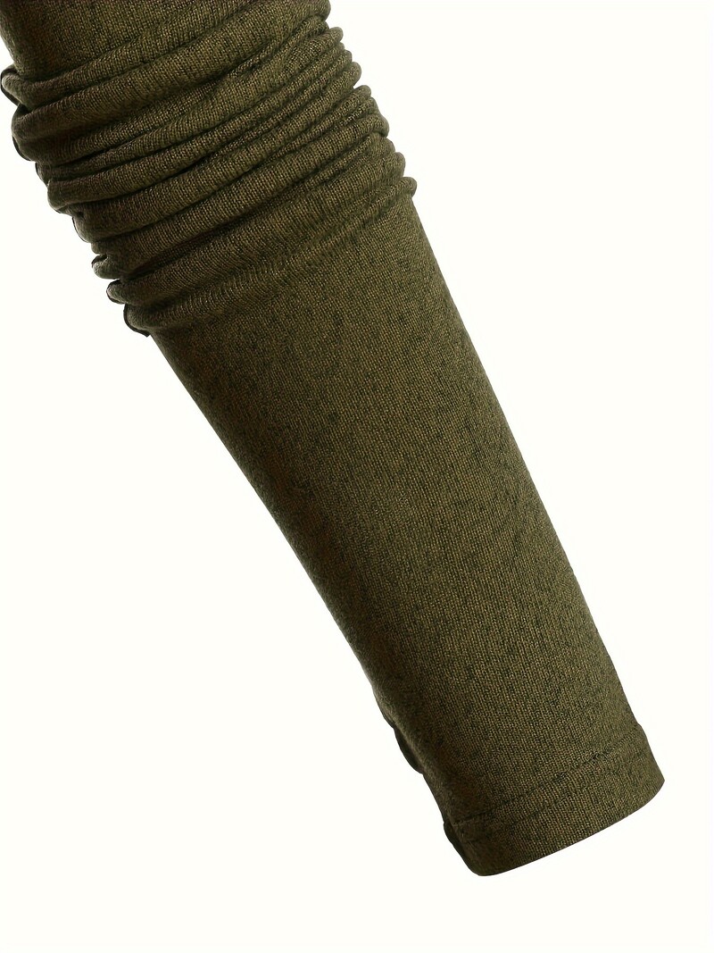 Rochie tricotată de culoare solidă, cu temperament pentru navetiști, pentru femei de modă europeană și americană