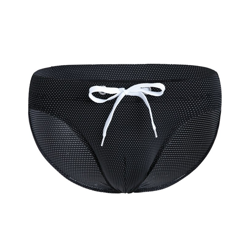 Costume de baie calde de primăvară pentru bărbați noi, europeni și americani, slip din nailon legat de plajă cu talie joasă