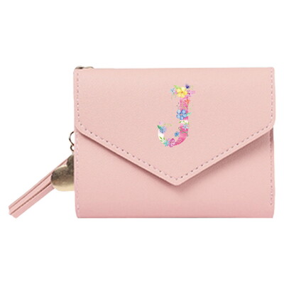 Torbica Ženska kratka mini novčanik Slatka torbica Roza RFID novčanik s uzorkom slova Slatki mali ženski visokokvalitetni PU kožni tanak jednostavan