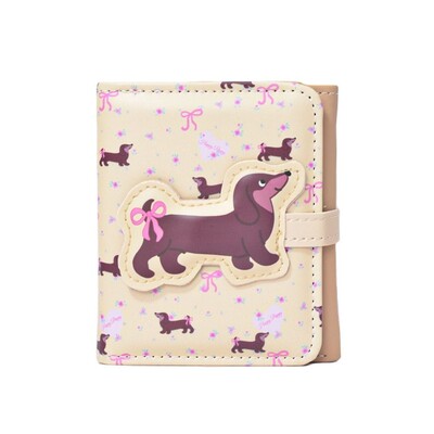 Slatki novčanici za žene Kawaii pas s printom novčića, modna torbica od pu kože, lijepe torbice, kratki novčanik za kartice u korejskom stilu