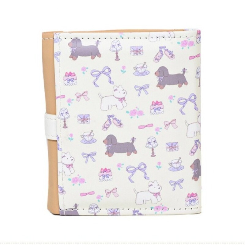 Slatki novčanici za žene Kawaii pas s printom novčića, modna torbica od pu kože, lijepe torbice, kratki novčanik za kartice u korejskom stilu