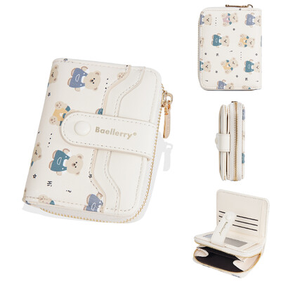 Baellerry Portofele noi de mare capacitate pentru femei, de înaltă calitate, cu fermoar, buzunar pentru monede, marcă, portofele pentru femei, suport pentru carduri, portofel drăguț pentru fete