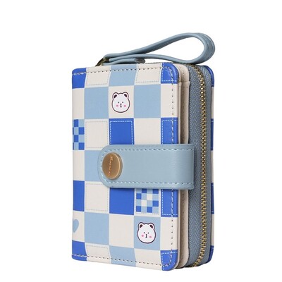 Novi slatki medo Ženski novčanik Kratki studentski držač iskaznice Zip kopča Novčanik Djevojka Kratka torbica za novčiće Torba za kartice s više utora Torbica za novac