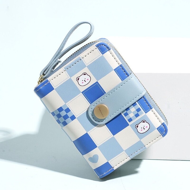Novi slatki medo Ženski novčanik Kratki studentski držač iskaznice Zip kopča Novčanik Djevojka Kratka torbica za novčiće Torba za kartice s više utora Torbica za novac