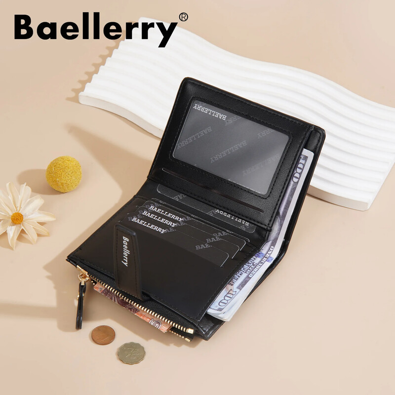 Ženski kožni novčanici s uzorkom slatkog medvjeda Kratke torbice Držači kartica s kopčom za remen Modna torbica s patentnim zatvaračem Mali novčanici za žene