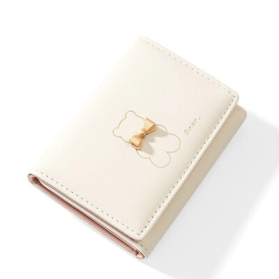 Slatki medvjed, kratki novčanik za žene, modni trostruki novčanici od PU kože, torbica za novčiće, ženski prijenosni držač kartica, torbica za novac