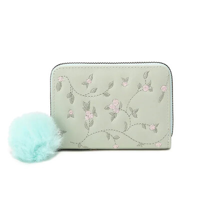 Uus tikitud rahakott naistele naiste mündikotid juuksekuuli tups PU nahast tõmblukk krediitkaardihoidja sidur rahakoti tasku