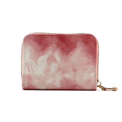 Noi femei ocazional suport carduri Multi-slot card fermoar portmoneu mic ambreiaj cerneală acordeon design feminin carduri de credit genți