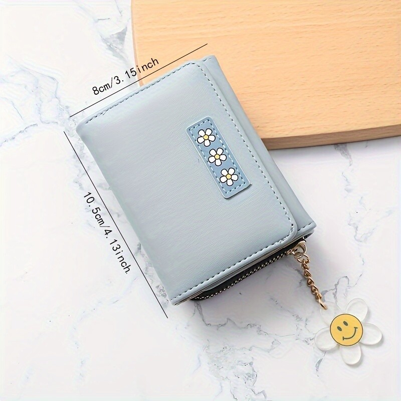 Mini jednobojni clutch novčanik, jednostavna torbica za novčiće, trostruki držač za kreditnu karticu