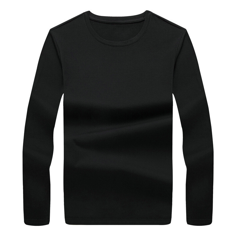 2024-es új, japán stílusú, kerek nyakú póló, hosszú ujjú, alkalmi póló Alsó, őszi alkalmi férfi ing