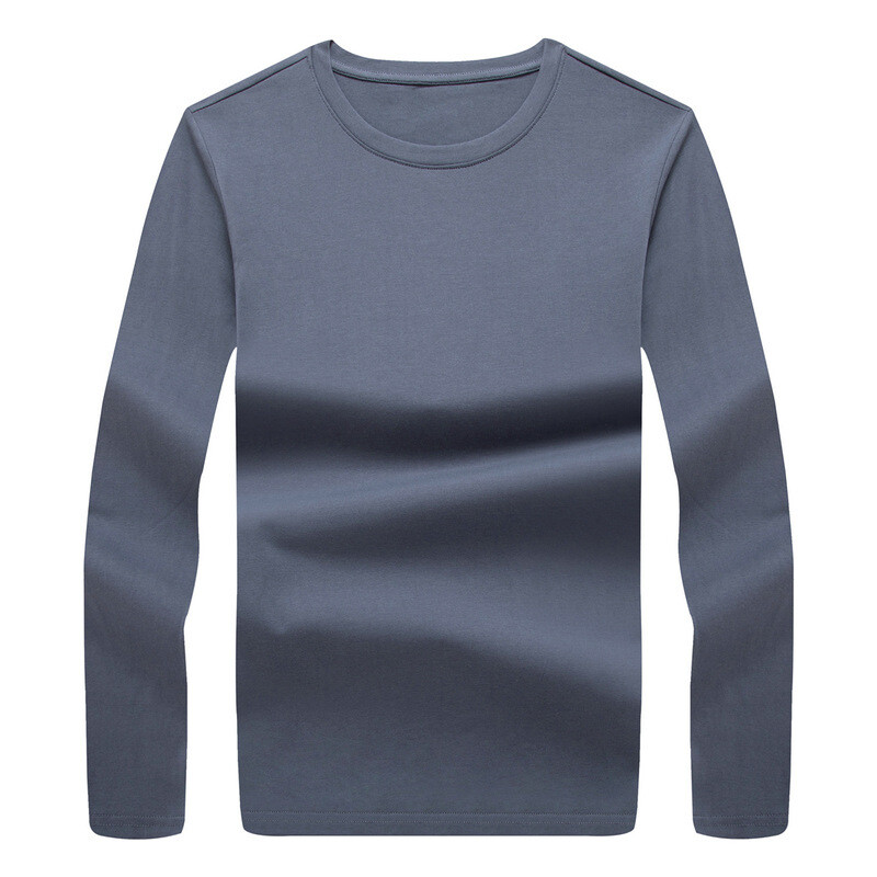 2024-es új, japán stílusú, kerek nyakú póló, hosszú ujjú, alkalmi póló Alsó, őszi alkalmi férfi ing