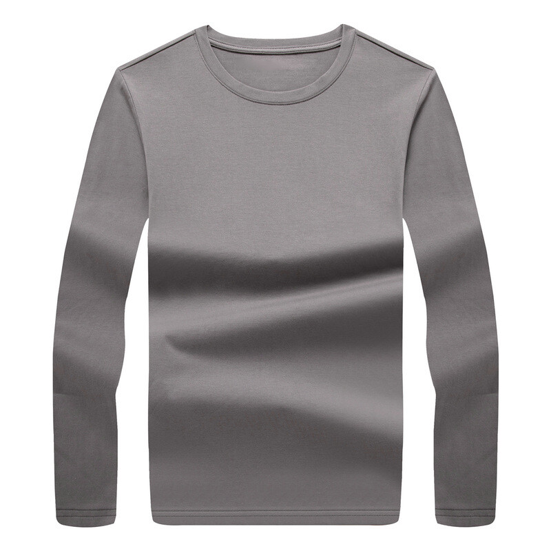 2024-es új, japán stílusú, kerek nyakú póló, hosszú ujjú, alkalmi póló Alsó, őszi alkalmi férfi ing