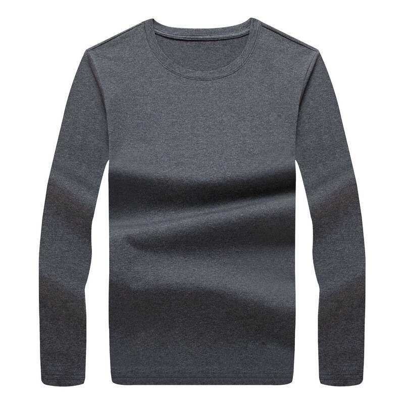 2024-es új, japán stílusú, kerek nyakú póló, hosszú ujjú, alkalmi póló Alsó, őszi alkalmi férfi ing