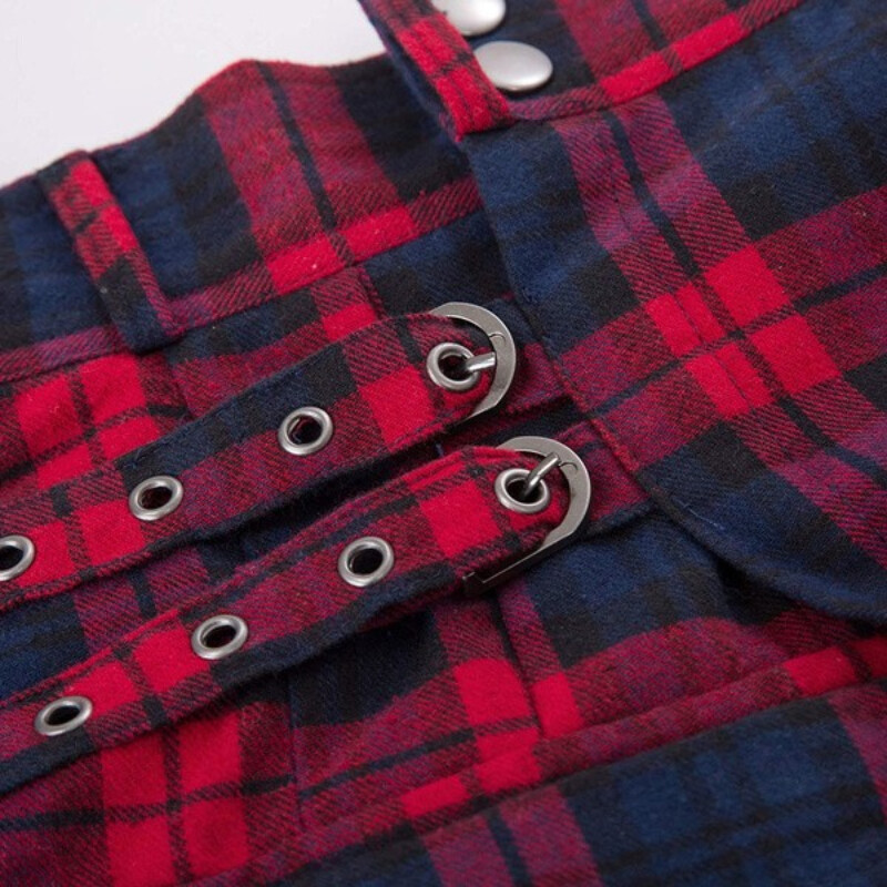 Muška kratka suknja Tradicionalni Highland Tartan Praktični kilt Muška suknja Vintage Kilt Škotska gotička punk moda Kendo džep