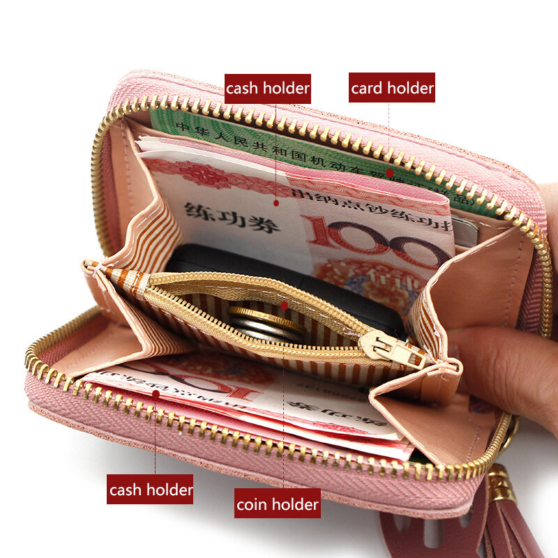 2024 Kratki ženski novčanici Mini slatki džepni držač za kartice Ženska torbica Novi modni Kpop mali novčanik za djevojčice