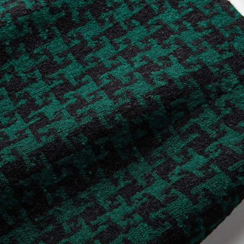 2024. Ženske jesensko-zimske nove podijeljene suknje s visokim strukom Ženske karirane suknje s houndstooth-om Ženske vunene suknje do koljena Y600