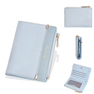 Portofel scurt de modă pentru femei Poșeta de doamnă pentru femei Suport card Portofel mic pentru femei Poșeta alb-crem Mini clutch pentru fată