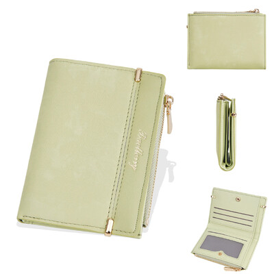 Portofel scurt de modă pentru femei Poșeta de doamnă pentru femei Suport card Portofel mic pentru femei Poșeta alb-crem Mini clutch pentru fată