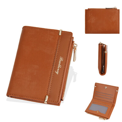 Portofel scurt de modă pentru femei Poșeta de doamnă pentru femei Suport card Portofel mic pentru femei Poșeta alb-crem Mini clutch pentru fată