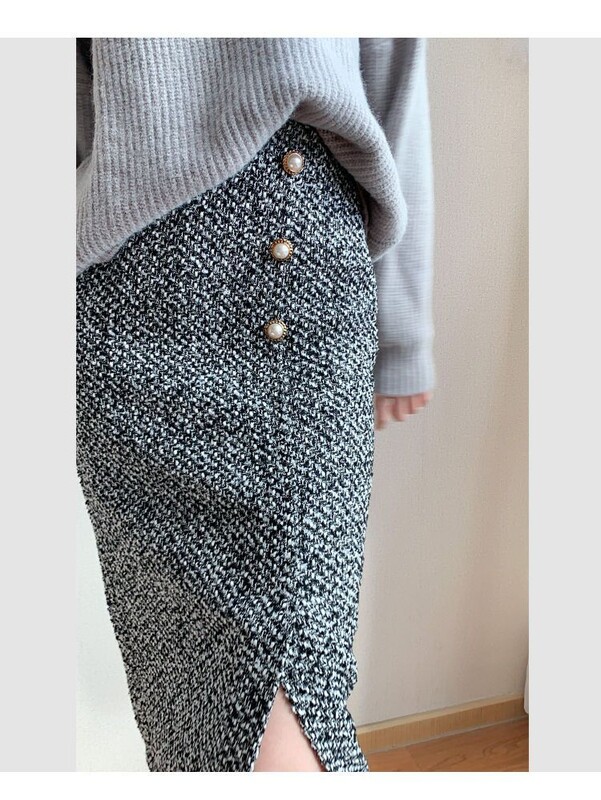 2024 Femei Toamna Iarnă Nou Pachet cu talie înaltă Fusta de șold Femei Midi Fusta lungă din tweed Doamnelor Slim Fit Fuste de lână B435