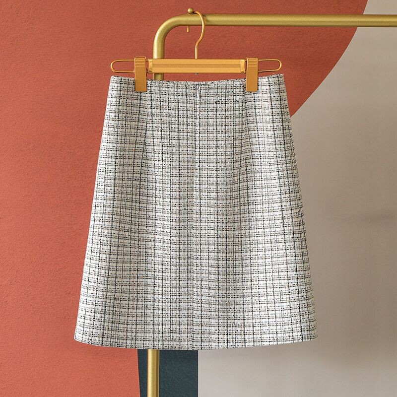 2023 Žene Proljeće Jesen Nove suknje A-kroja visokog struka Ženski paket korejskih kariranih suknji Ženske ležerne mini suknje U328