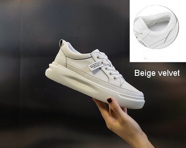 Suured sügistalvised naiste kingad Nahast kerged platvormid valged jalatsid Kevadised hingavad spordijalatsid naistele lamedad vabaajajalatsid