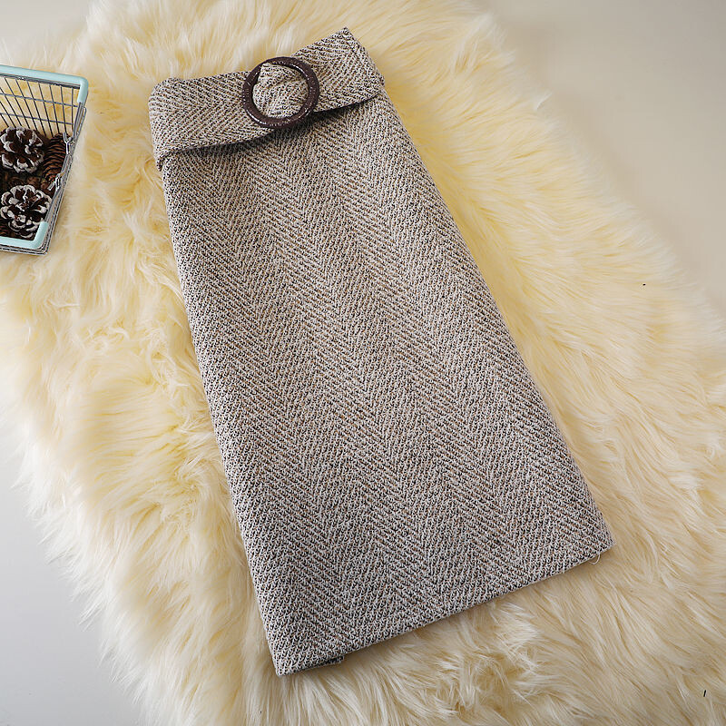 Vunena suknja s torbom za jesen i zimu Ženska korejska verzija Nova svestrana suknja s čipkastim prorezom visokog struka srednje dužine velike veličine