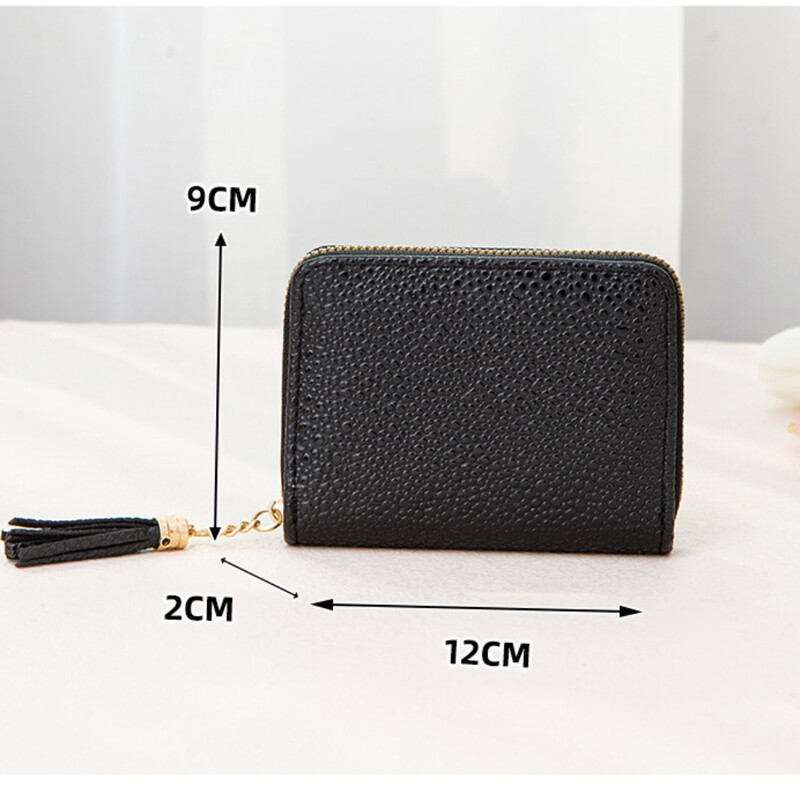 Ženski novčanik Modni novčanik s resicama Ženski kratki mini novčanici PU kožna torbica za novčiće Ženski mali novčanik za žene