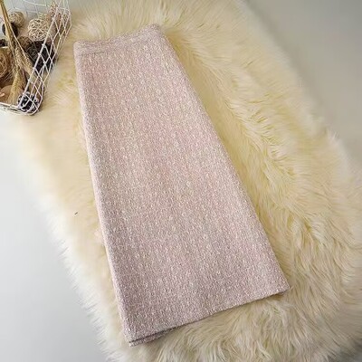 2023 pentru femei, toamnă iarnă, moda lungă, fuste cu talie înaltă, femei, subțiri, casual, în formă de A, pentru femei, în carouri, din tweed, Y623