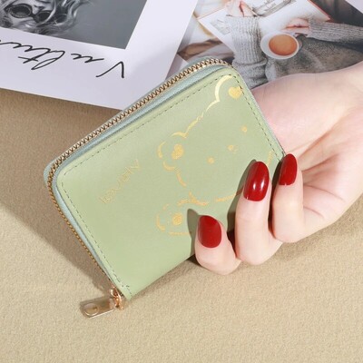 1PC novčanik Ženski ženski mini novčanici s resicama Slatki kratki patentni zatvarač Lijepa torbica za novčiće od pu kože Ženski ručni novčanik