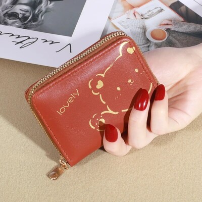 1PC novčanik Ženski ženski mini novčanici s resicama Slatki kratki patentni zatvarač Lijepa torbica za novčiće od pu kože Ženski ručni novčanik