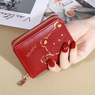 1PC novčanik Ženski ženski mini novčanici s resicama Slatki kratki patentni zatvarač Lijepa torbica za novčiće od pu kože Ženski ručni novčanik