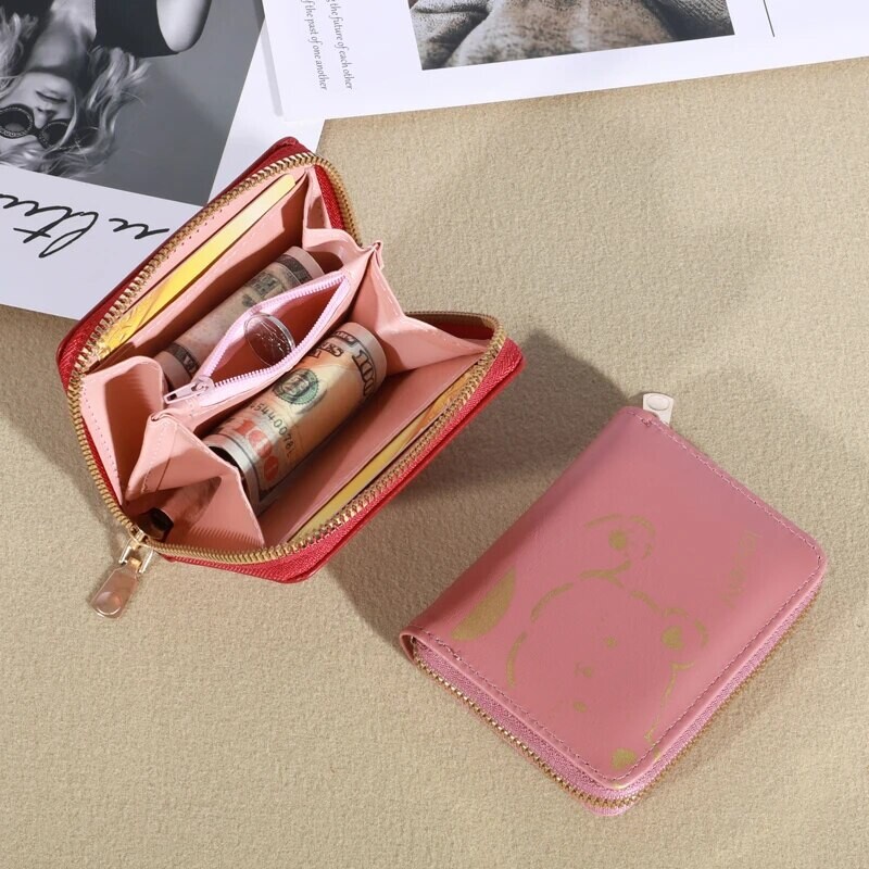 1PC novčanik Ženski ženski mini novčanici s resicama Slatki kratki patentni zatvarač Lijepa torbica za novčiće od pu kože Ženski ručni novčanik