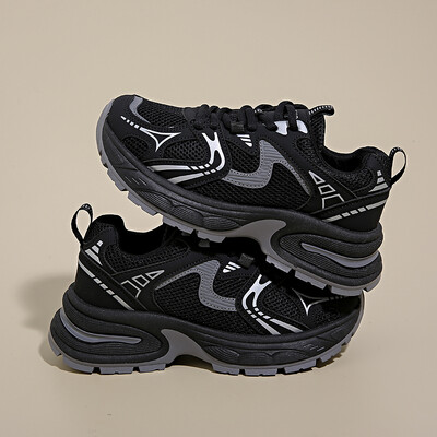 Pantofi cu platformă pentru femei, ocazional, modă, design simplu, pantofi sport, pantofi de tenis cu șireturi, pantofi de alergare confortabili în aer liber 40