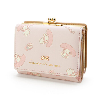 Портфейл Sanrio Pochacco Kawaii My Melody Kuromi Bag Ежедневен моден портфейл от PU кожа Сладки чанти за картички Подаръци за рожден ден